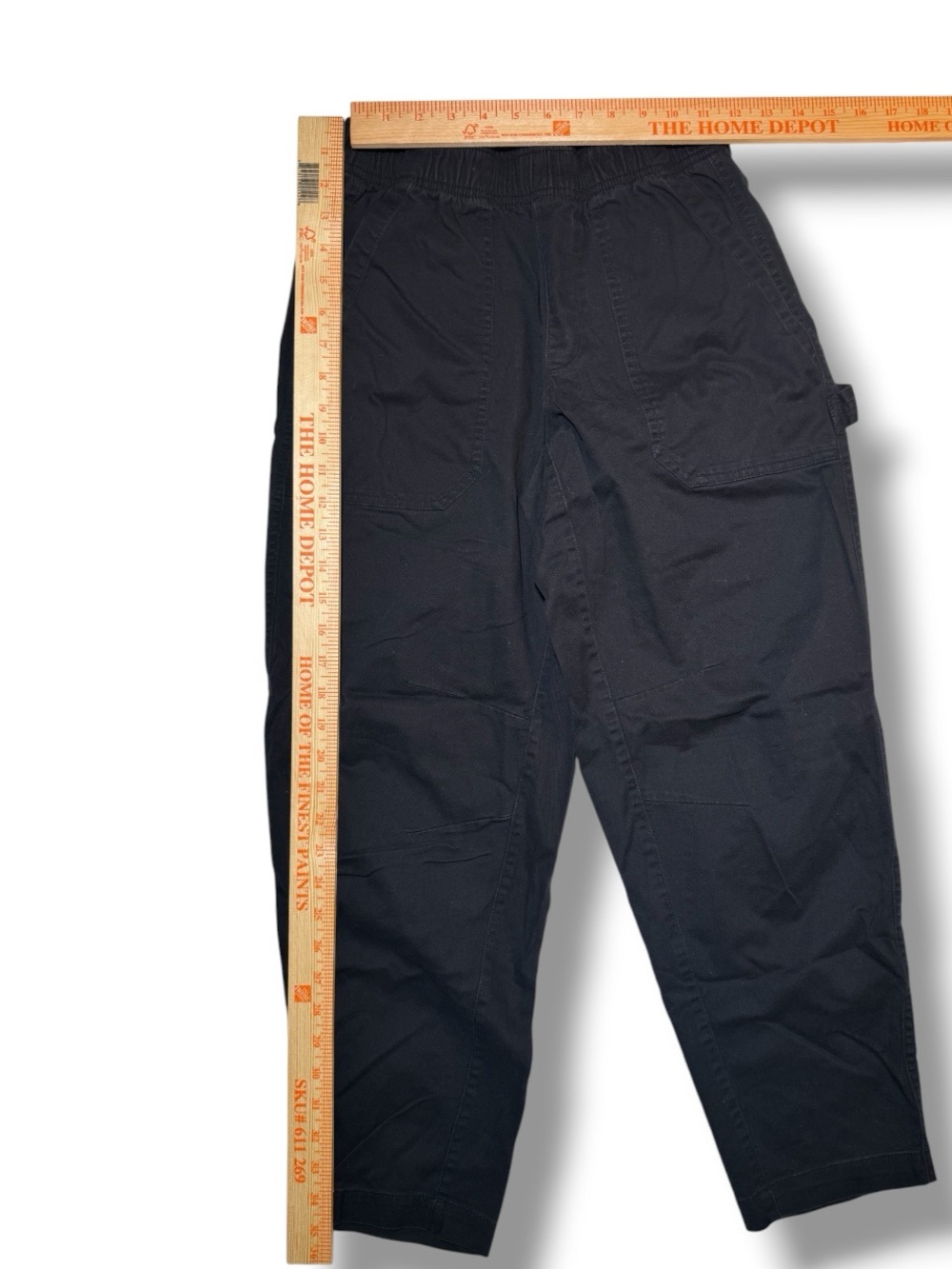 Old Navy Black High-Rise Pulla Utility Carpenter Pants - Picture 4 of 4